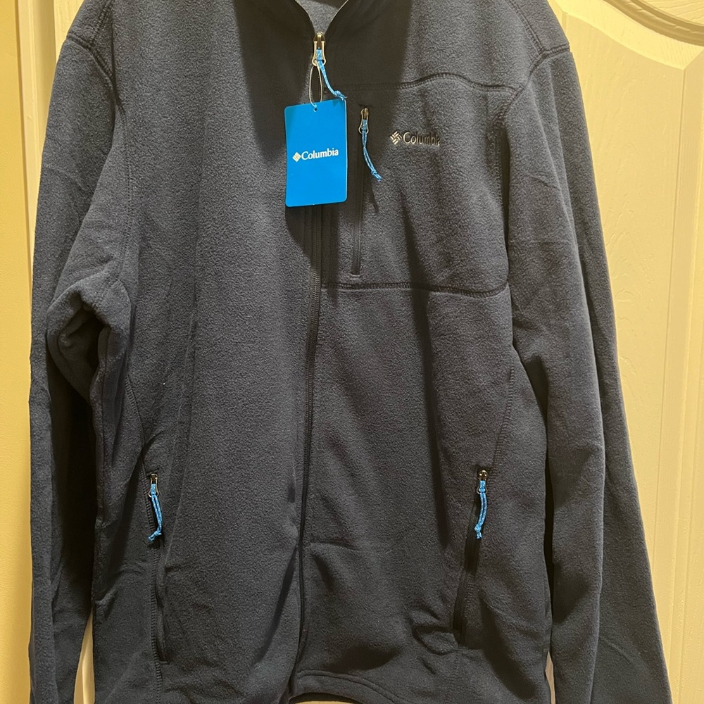 Columbia Thompson Peak Full Zip Fleece Jacket, Blue